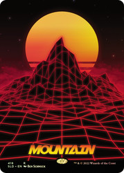 Mountain (Secret Lair) (#418) (Full Art)\nPromo: General\nSingle\nMagic The Gathering