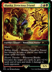 Blanka, Ferocious Friend (Secret Lair) (Full Art)\nPromo: General\nSingle\nMagic The Gathering