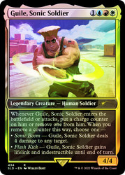 Guile, Sonic Soldier (Secret Lair) (Full Art)\nPromo: General\nSingle\nMagic The Gathering