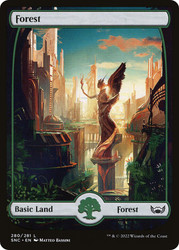 Forest (#280) (Full Art)\nStreets of New Capenna\nSingle\nMagic The Gathering