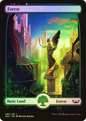 Forest (#280) (Full Art)\nStreets of New Capenna\nSingle\nMagic The Gathering