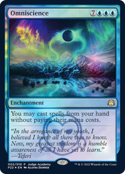 Omniscience (Judge)\nPromo: General\nSingle\nMagic The Gathering