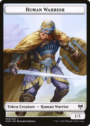 {Human Warrior Token} // {Spirit Token}\nKaldheim\nSingle\nMagic The Gathering