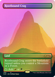 Rootbound Crag (Secret Lair) (Borderless)\nPromo: General\nSingle\nMagic The Gathering