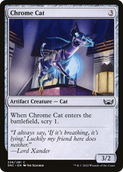 Chrome Cat\nStreets of New Capenna\nSingle\nMagic The Gathering