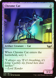 Chrome Cat\nStreets of New Capenna\nSingle\nMagic The Gathering
