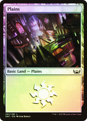 Plains (#262)\nStreets of New Capenna\nSingle\nMagic The Gathering