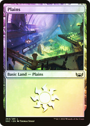 Plains (#263)\nStreets of New Capenna\nSingle\nMagic The Gathering