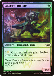 Cabaretti Initiate\nStreets of New Capenna\nSingle\nMagic The Gathering