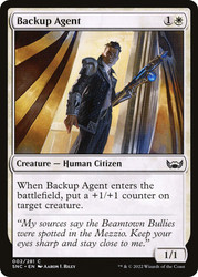 Backup Agent\nStreets of New Capenna\nSingle\nMagic The Gathering