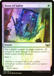 Boon of Safety\nStreets of New Capenna\nSingle\nMagic The Gathering
