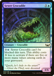 Sewer Crocodile\nStreets of New Capenna\nSingle\nMagic The Gathering