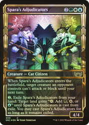 Spara's Adjudicators (Showcase) (Gilded Foil)\nStreets of New Capenna - Alternate Foil\nSingle\nMagic The Gathering