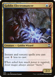 Goblin Electromancer\nStreets of New Capenna Commander\nSingle\nMagic The Gathering