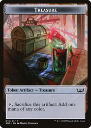 {Treasure Token} (#15)\nStreets of New Capenna\nSingle\nMagic The Gathering