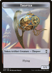 {Thopter Token} // {Treasure Token} (#13)\nStreets of New Capenna Commander\nSingle\nMagic The Gathering