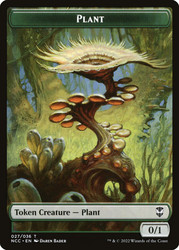 {Plant Token} // {Treasure Token} (#15)\nStreets of New Capenna Commander\nSingle\nMagic The Gathering