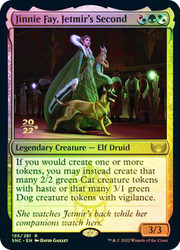 Jinnie Fay, Jetmir's Second (Prerelease) (Streets of New Capenna)\nPromo: Date Stamped\nSingle\nMagic The Gathering