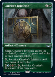 Courier's Briefcase (Promo Pack) (Streets of New Capenna)\nPromo: General\nSingle\nMagic The Gathering