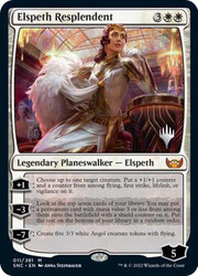 Elspeth Resplendent (Promo Pack) (Streets of New Capenna)\nPromo: Planeswalker Stamped\nSingle\nMagic The Gathering