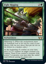 Fight Rigging (Promo Pack) (Streets of New Capenna)\nPromo: Planeswalker Stamped\nSingle\nMagic The Gathering