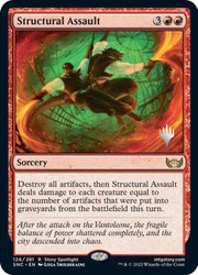 Structural Assault (Promo Pack) (Streets of New Capenna)\nPromo: Planeswalker Stamped\nSingle\nMagic The Gathering