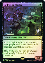 Bellowing Mauler (Promo Pack) (Streets of New Capenna Commander)
Promo
Single
Magic: The Gathering