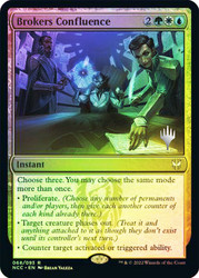 Brokers Confluence (Promo Pack) (Streets of New Capenna Commander)\nPromo: Planeswalker Stamped\nSingle\nMagic The Gathering