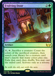 Evolving Door (Promo Pack) (Streets of New Capenna)\nPromo: Planeswalker Stamped\nSingle\nMagic The Gathering