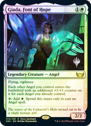 Giada, Font of Hope (Promo Pack) (Streets of New Capenna)\nPromo: Planeswalker Stamped\nSingle\nMagic The Gathering
