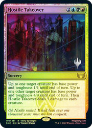 Hostile Takeover (Promo Pack) (Streets of New Capenna)\nPromo: Planeswalker Stamped\nSingle\nMagic The Gathering