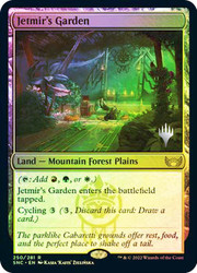 Jetmir's Garden (Promo Pack) (Streets of New Capenna)\nPromo: Planeswalker Stamped\nSingle\nMagic The Gathering
