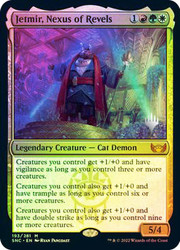Jetmir, Nexus of Revels (Promo Pack) (Streets of New Capenna)\nPromo: Planeswalker Stamped\nSingle\nMagic The Gathering