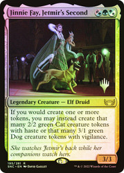 Jinnie Fay, Jetmir's Second (Promo Pack) (Streets of New Capenna)
Promo
Single
Magic: The Gathering