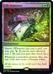 Life Insurance (Promo Pack) (Streets of New Capenna Commander)\nPromo: Planeswalker Stamped\nSingle\nMagic The Gathering