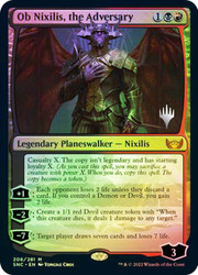 Ob Nixilis, the Adversary (Promo Pack) (Streets of New Capenna)\nPromo: Planeswalker Stamped\nSingle\nMagic The Gathering