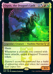 Ognis, the Dragon's Lash (Promo Pack) (Streets of New Capenna)\nPromo: Planeswalker Stamped\nSingle\nMagic The Gathering