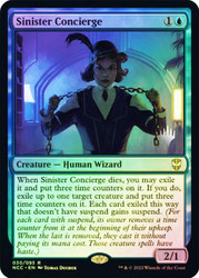 Sinister Concierge (Promo Pack) (Streets of New Capenna Commander)
Promo
Single
Magic: The Gathering
