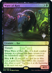 Wave of Rats (Promo Pack) (Streets of New Capenna Commander)\nPromo: Planeswalker Stamped\nSingle\nMagic The Gathering