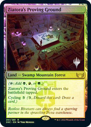 Ziatora's Proving Ground (Promo Pack) (Streets of New Capenna)\nPromo: Planeswalker Stamped\nSingle\nMagic The Gathering