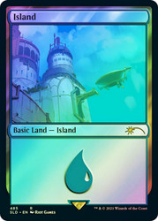 Island (Secret Lair) (#485)\nPromo: General\nSingle\nMagic The Gathering