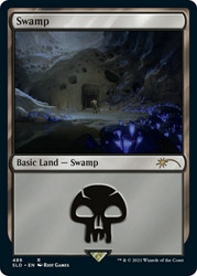Swamp (Secret Lair) (#486)\nPromo: General\nSingle\nMagic The Gathering