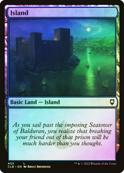 Island (#455)\nCommander Legends: Battle for Baldur's Gate\nSingle\nMagic The Gathering