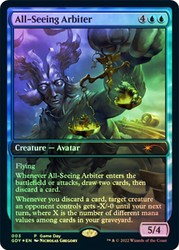 All-Seeing Arbiter (Game Day) (Full Art)\nPromo: General\nSingle\nMagic The Gathering