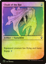 Cloak of the Bat (Showcase)\nCommander Legends: Battle for Baldur's Gate - Variants\nSingle\nMagic The Gathering