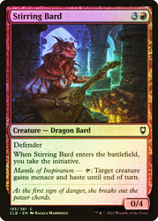 Stirring Bard\nCommander Legends: Battle for Baldur's Gate\nSingle\nMagic The Gathering