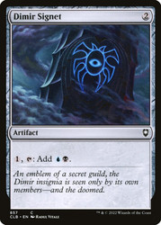 Dimir Signet\nCommander Legends: Battle for Baldur's Gate\nSingle\nMagic The Gathering