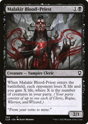 Malakir Blood-Priest\nCommander Legends: Battle for Baldur's Gate\nSingle\nMagic The Gathering