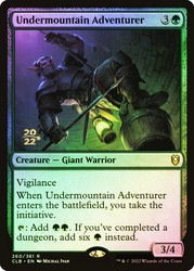 Undermountain Adventurer (Prerelease) (Commander Legends: Battle for Baldur's Gate)\nPromo: Date Stamped\nSingle\nMagic The Gathering