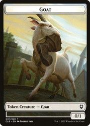 {Goat Token}\nCommander Legends: Battle for Baldur's Gate\nSingle\nMagic The Gathering
